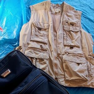 Eddie Bauer Men's Beige Photojournalist/Safari Jacket